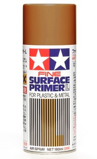 Fine Surface Primer L for Plastic & Metal Oxide Red (180ml Spray)