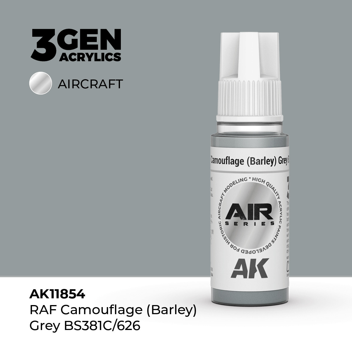 AK Interactive 3G Air - RAF Camouflage (Barley) Grey BS381C/626