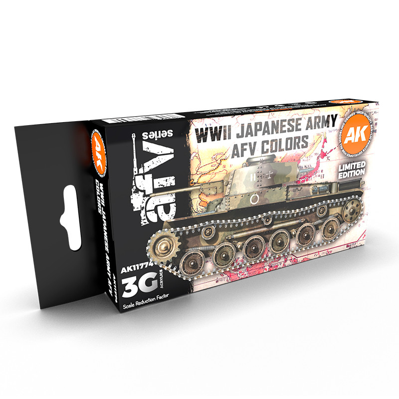 AK Interactive WWII Japanese Army AFV Colors Set 3G
