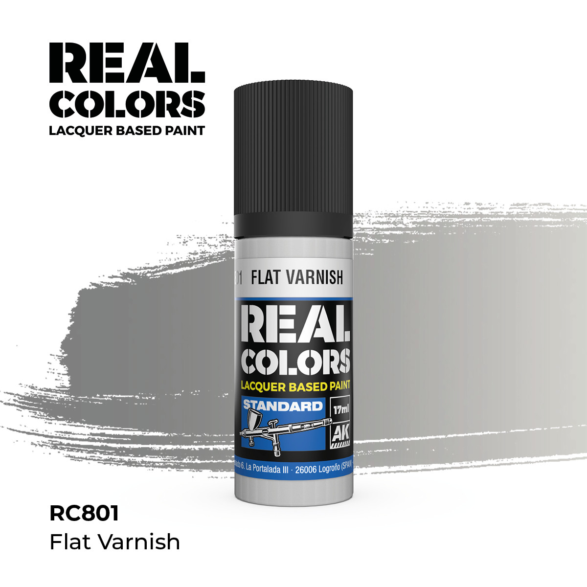 AK Interactive Real Colors Flat Varnish 17 ml.