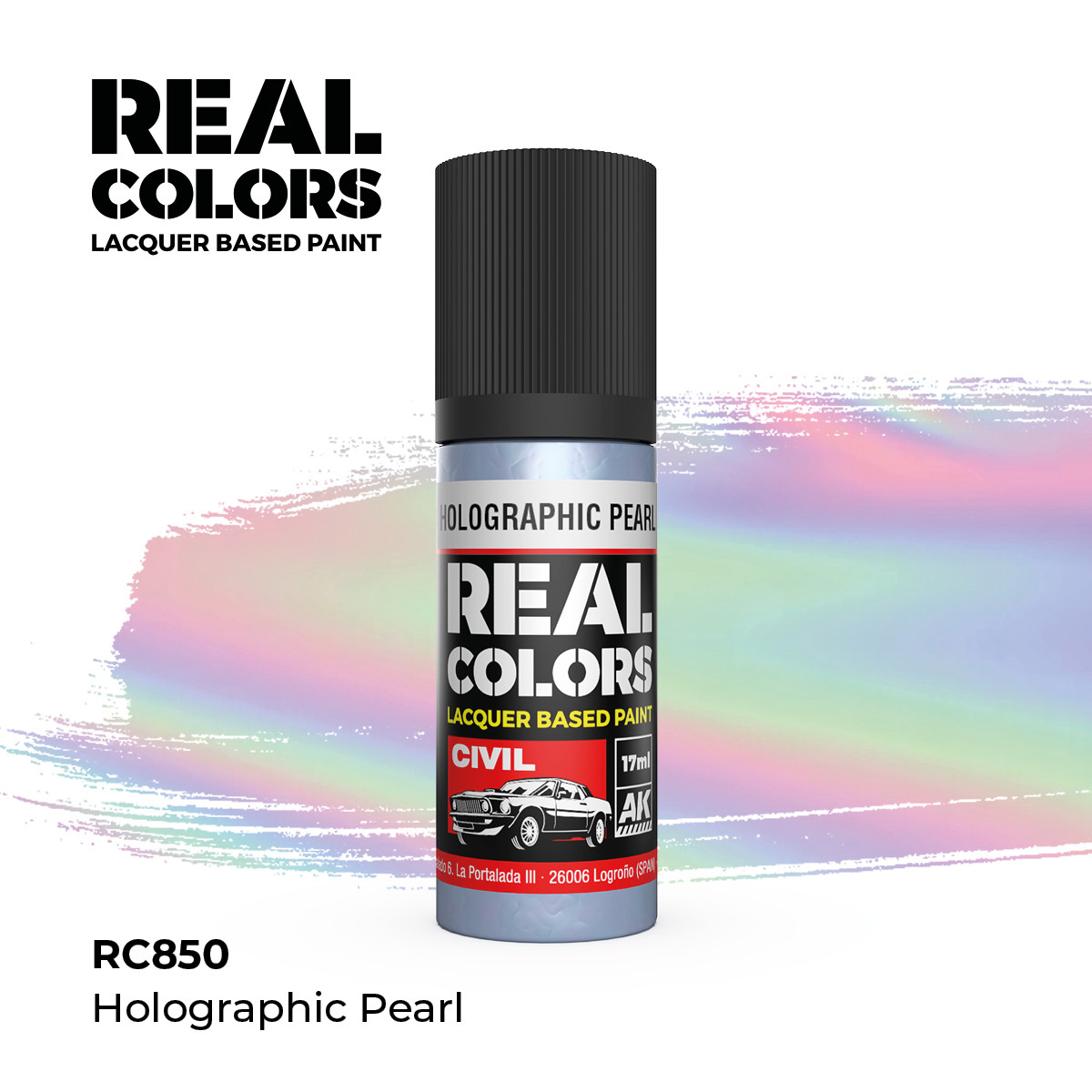 AK Interactive Real Colors Holographic Pearl 17 ml.