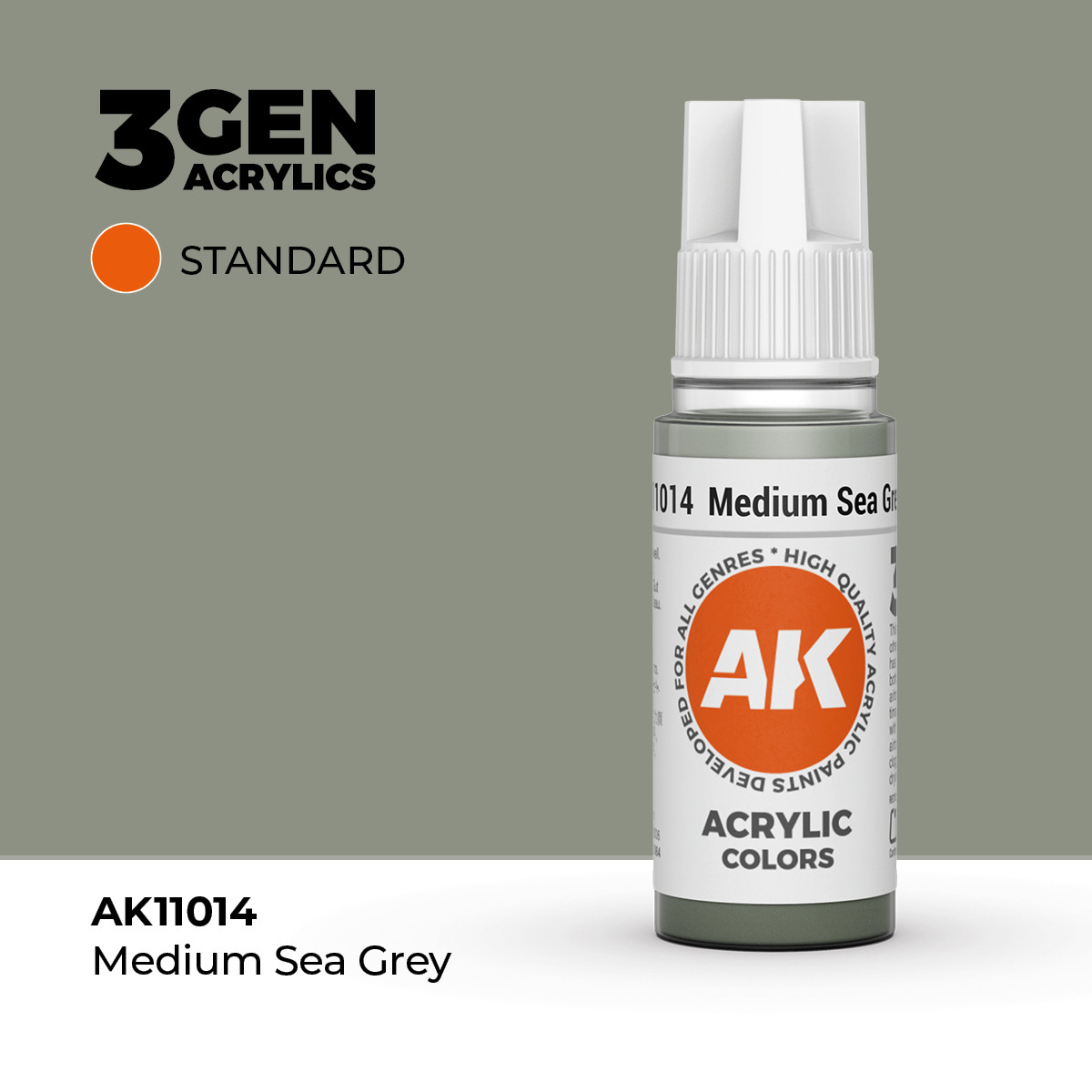 AK Interactive 3G Acrylic Medium Sea Grey 17ml