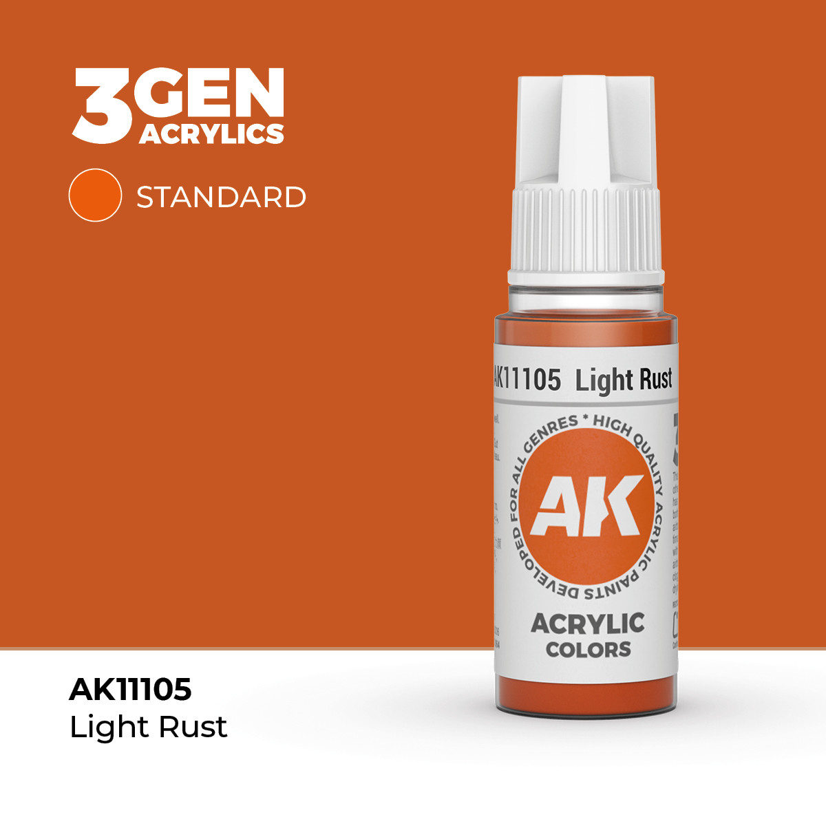 AK Interactive 3G Acrylic Light Rust 17ml