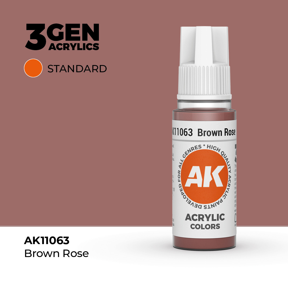 AK Interactive 3G Acrylic Brown Rose 17ml