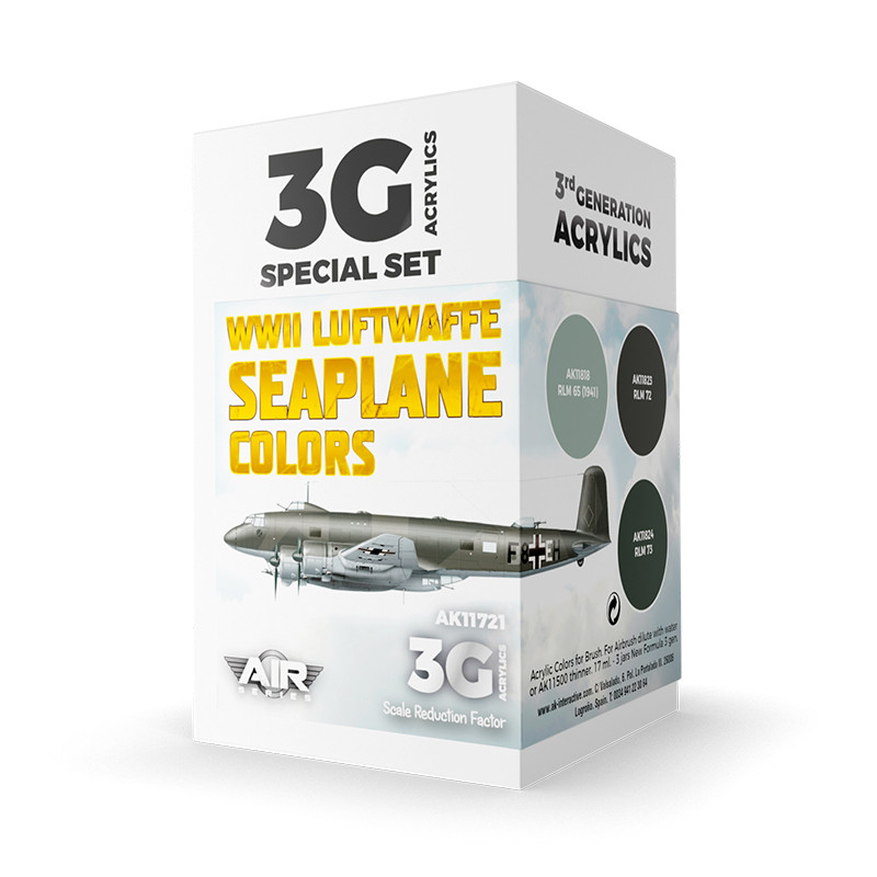 AK Interactive 3G Air - WWII Luftwaffe Seaplane Colors SET