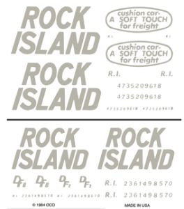 HO BOXCAR DECAL, ROCK