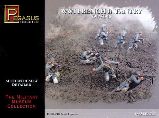 PGH-7199  1/72 WWI French Infantry 1917-18 (40)