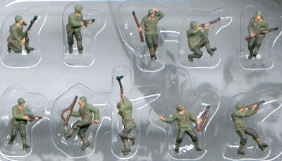 PGH-852  1/144 American Infantry WWII (10) (Painted)