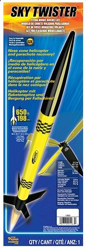 EST-1263  Sky Twister Model Rocket Kit (Skill Level E2X)