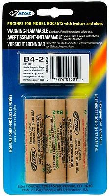 EST-1601  B4-2 Model Rocket Engines (3)