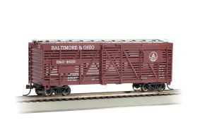 BAC18504  HO 40' Stock Car, CB&Q