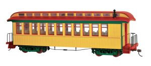 BAC26203  On30 Spectrum Covert Coach/Observation, Yellow/Red