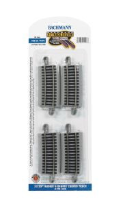 BAC44508  HO NS EZ 33-1/4"" Radius Curve 6-Degree (4)