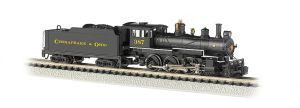 BAC51460  N 4-6-0 w/DCC, C&O/Black/Yellow #387