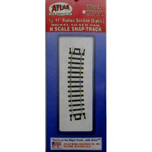 ATL2521  N Code 80 11"" Radius 1/2 Curve (6)