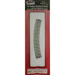 ATL831  HO Code 100 15"" Radius Curve (6)