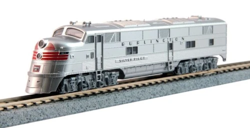 KAT1765403DCC  N EMD E5A CB&Q Red Band #9911A /Silver Pilot w/DCC