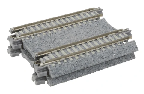KAT20042  N 2-7/16" Double Track Straight Concrete Ties (2)