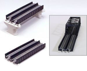KAT20458  N 186mm 7-5/16" Double Plate Girder Bridge Black