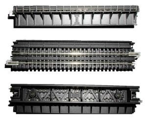 KAT20464  N 124mm 4-7/8" Deck Plate Girder Bridge Black