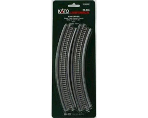 KAT20505  N 249mm 9-3/4" Radius 45-Degree Viaduct (2)