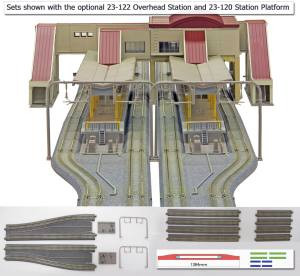 KAT20874  N V15 Unitrack Double Track Set for Station