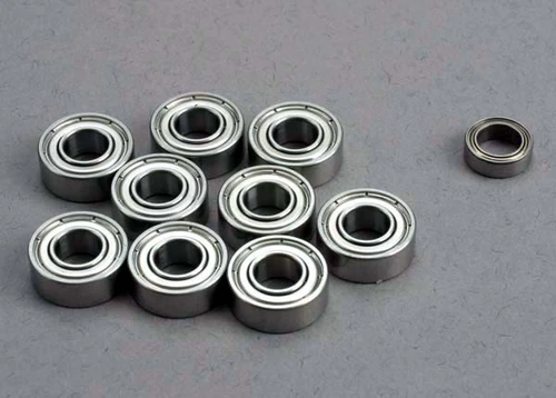 Ball bearing set: 5x11x4mm (9)/ 5x8x2.5mm (1)