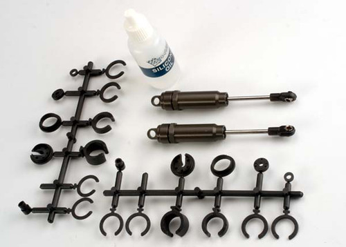 Big Bore shocks (x-long) (hard-anodized and PTFE-coated T6 aluminum)  (assembled with TiN shafts) w/o springs (2)
