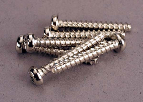 Screws, 3x20mm roundhead self-tapping (6)