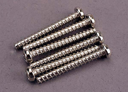Screws, 3x25mm roundhead self-tapping (6)