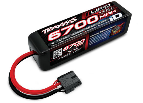 6700mAh 14.8v 4-Cell 25C LiPo Battery
