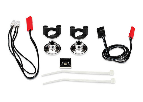 LED Lights/ harness (2 red lights)/LED housing (2) /housing retainer (2)/wire clip (1)/wire ties (3)