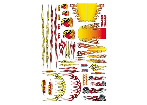 Decal sheet, Flames