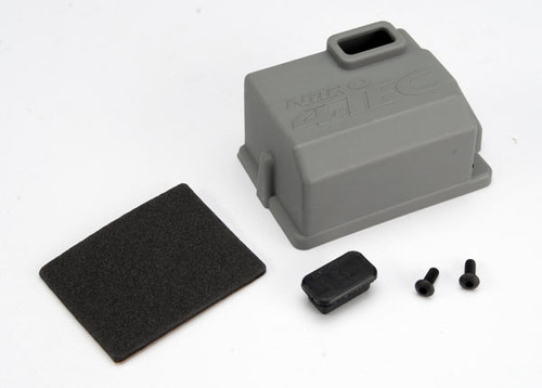 Cover, Receiver (1)/x-tal access rubber plug/adhesive foam chassis pad/ 3x8mm BCS (2)