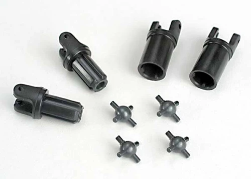 Driveshafts, telescopic (external-splined (2) & internal-splined (2))/ metal U-j
