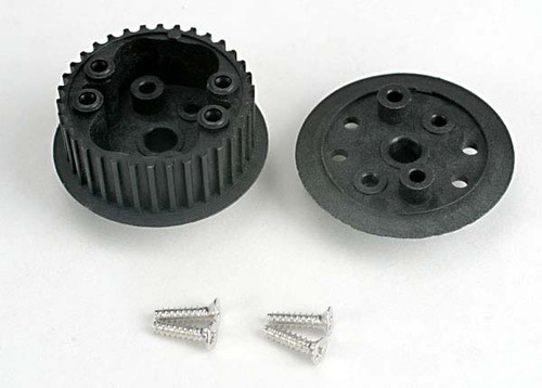 Differential  (34-groove)/ flanged side-cover & screws