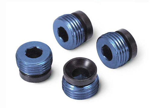 Aluminum caps, pivot ball (blue-anodized) (4)