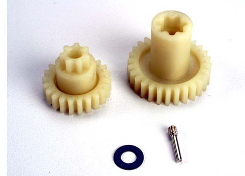 Primary gears: forward (28-T)/ reverse (22-T)/ set screw yoke pin, M3/12 (1)/ 5x