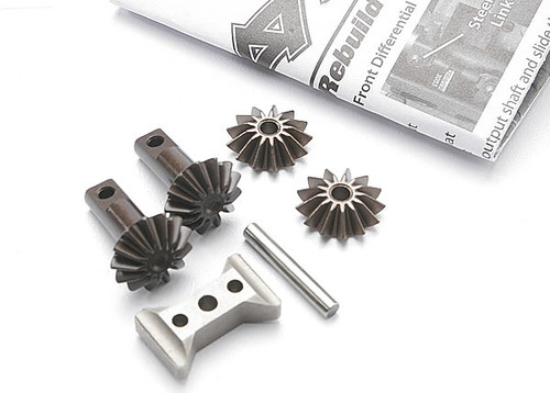 Gear set, differential (output gears (2)/ spider gears (2)/ spider gear shaft/ d