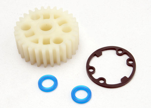 Gear, center differential (Revo¬¨¬®¬¨¬Æ¬¨¬®¬¨√Ü¬¨¬®¬¨¬Æ¬¨¬®‚àö√ú¬¨¬®¬¨¬Æ¬¨¬®¬¨√Ü‚Äö√Ñ√∂‚àö‚Ä†‚àö‚àÇ‚Äö√†√∂‚àö‚à´)/ X-ring seals (2)/ gasket (1) (Replacement gear for 5414)