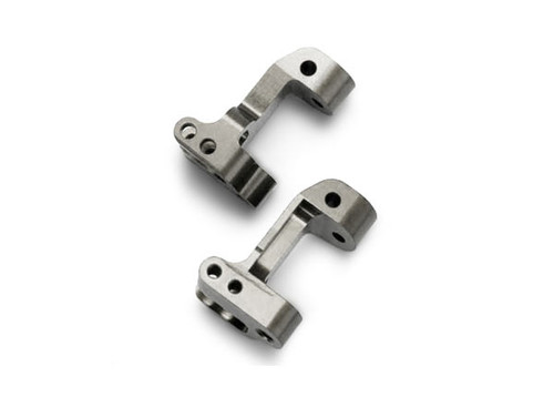Caster blocks, 30-degree, titanium-anodized 6061-T6 aluminum (left & right)