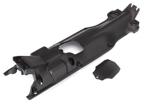 Skidplate, transmission, nylon (black)/ cover