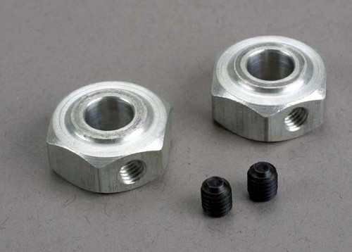 Aluminum hex wheel hubs (2)/ 5x6 GS (2)
