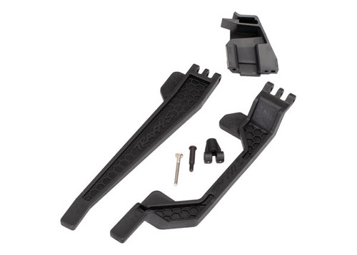 Battery hold-down (2)/ battery clip/ hold-down post/ screw pin/ pivot post screw