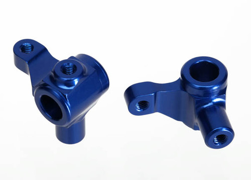 Steering blocks, aluminum (blue-anodized) (left & right)