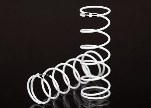 Spring, shock, white (GTR xx-long) (0.874 rate black) (1 pair)