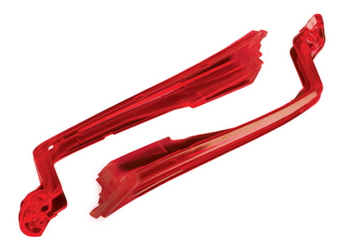 LED lens, front, red (left & right)