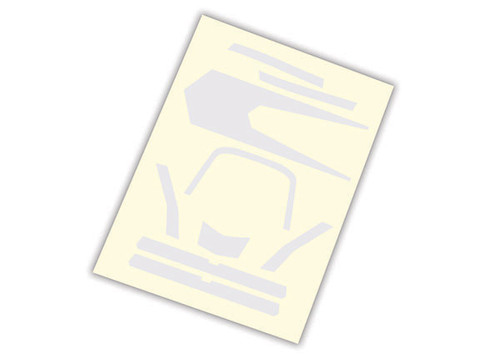 Decals, high visibility, white