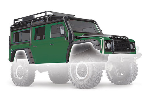 Body, Land Rover¬¨¬®¬¨¬Æ¬¨¬®¬¨√Ü¬¨¬®¬¨¬Æ¬¨¬®‚àö√ú¬¨¬®¬¨¬Æ¬¨¬®¬¨√Ü¬¨¬®¬¨¬Æ‚Äö√†√∂‚àö√∫ Defender¬¨¬®¬¨¬Æ¬¨¬®¬¨√Ü¬¨¬®¬¨¬Æ¬¨¬®‚àö√ú¬¨¬®¬¨¬Æ¬¨¬®¬¨√Ü¬¨¬®¬¨¬Æ‚Äö√†√∂‚àö√∫, green (complete with ExoCage, inner fenders, fuel canisters, and jack)