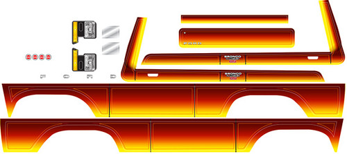 Decal sheet, Bronco, sunset